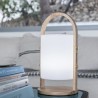 Lanterne extérieure LED Woody - LUMISKY - Blanc - Design scandinave - Poignée...