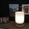 Lanterne extérieure LED Woody - LUMISKY - Blanc - Design scandinave - Poignée...
