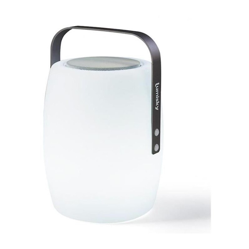 Lampe enceinte bluetooth sans fil - LUMISKY - LUCY PLAY - H31 cm - LED blanc ...