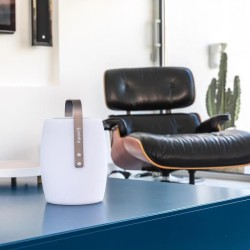 Lampe enceinte bluetooth sans fil - LUMISKY - LUCY PLAY - H31 cm - LED blanc ...