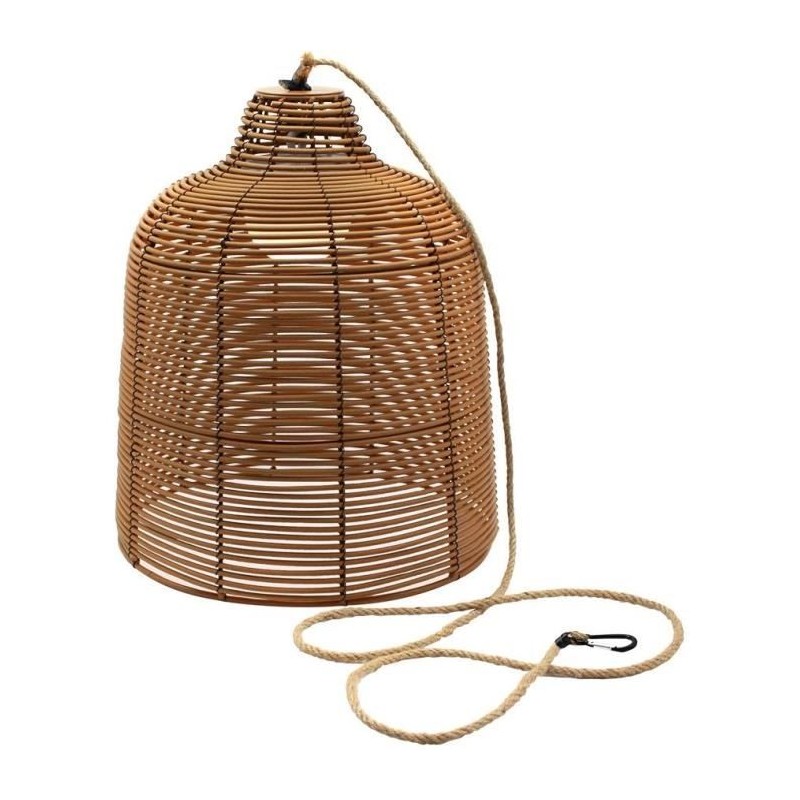 Suspension nomade - LUMISKY - HANG BOHEME - H35 cm - Polyrotin avec corde - L...