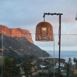 Suspension nomade - LUMISKY - HANG BOHEME - H35 cm - Polyrotin avec corde - L...