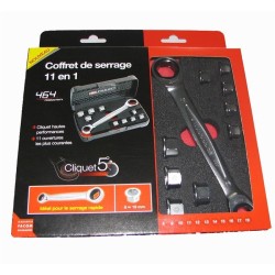 Coffret de Clés Polygonales a Cliquets 11 en 1 - FACOM - 464.J1APB (Livrée av...