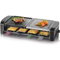 Appareil a raclette SEVERIN - RG9645 - Jusqu'a 8 personnes - Plaques de cuiss...