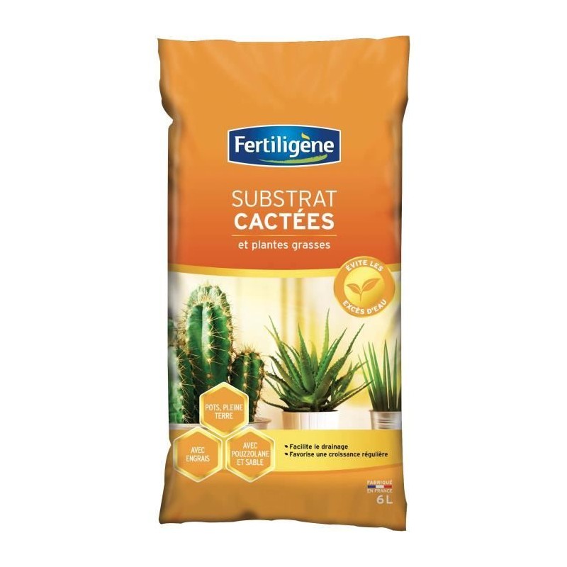 FERTILIGeNE - Terreau cactées 6L
