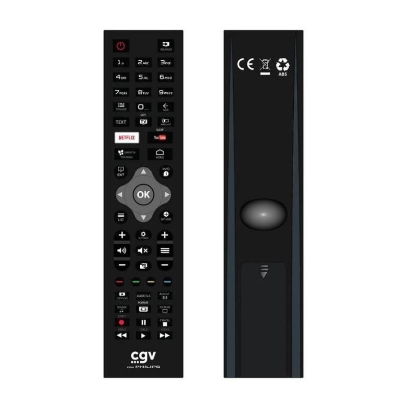 Télécommande de remplacement - CGV - FIDELIO Philips - Pour téléviseurs Phili...