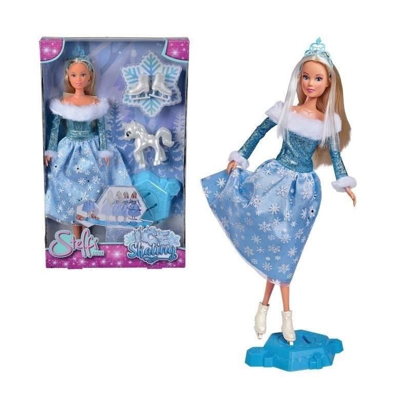 Poupée Steffi Love - SILVERTORN - SL PATINAGE - Patinage sur glace - Robe a f...