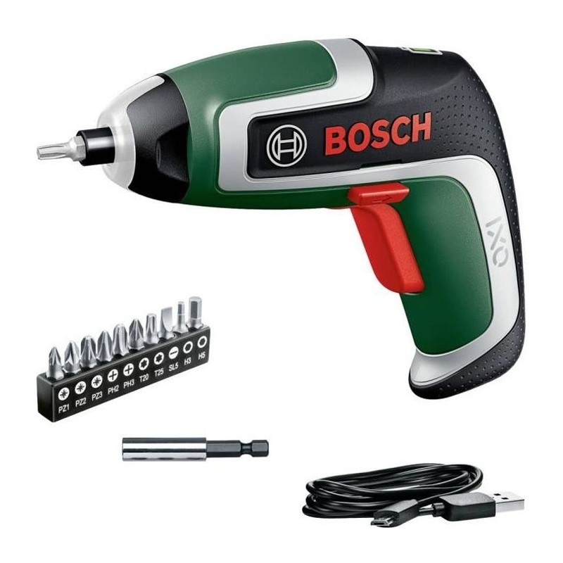 Visseuse sans fil Bosch IXO 7 avec 10 embouts et boite de rangement