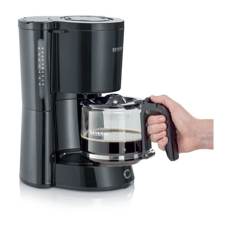 Cafetiere Filtre SEVERIN KA4815 - Noir - 1000 W - 1,4 L - Jusqu'a 10 tasses