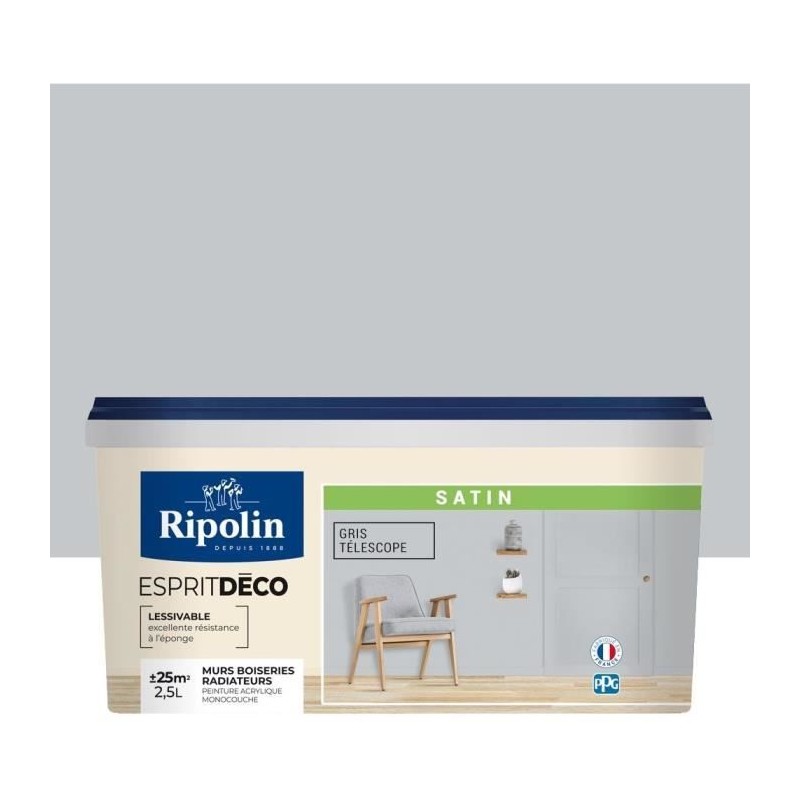 RIPOLIN ESPRIT DECO GR TELESCO SATIN 2.5L