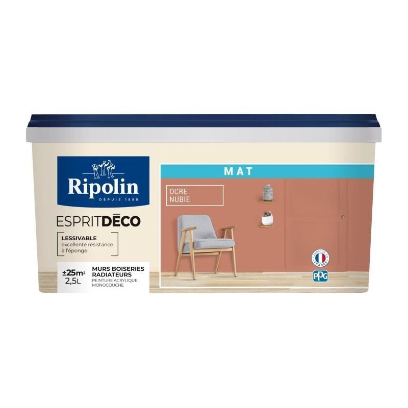 RIPOLIN Peinture esprit deco multi-supports 2,5l