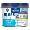 Peinture façade classic 2 en 1 - RIPOLIN - 474646 - Blanc - Mat - 10 L