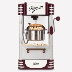 Machine a popcorn HKoeNIG - POP330 - Design retro - Capacité 50g - Lumiere in...