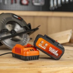 Batterie et chargeur - Dual Power - POWDP90640 - Batterie 2,5Ah/5,0Ah de 2x20...