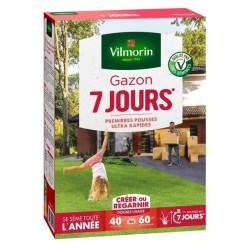 Semences de gazon VILMORIN - 7 jours - boite de 1KG - Premieres pousses ultra...