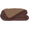 CALGARY - Couette Chaude Microfibre 400gr/m² - Choco & Moka - 200 x 200 cm