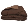 CALGARY - Couette Chaude Microfibre 400gr/m² - Choco & Moka - 200 x 200 cm