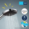 Ensemble de douche avec pommeau 2 jets, support et flexible - GROHE Vitalio C...