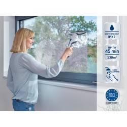 Aspirateur a vitres et salle de bains Leifheit Nemo 51030, lave vitres électr...