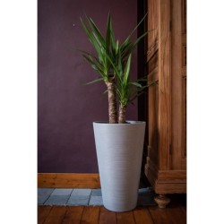 Pot de fleurs haut - GARDEN ID - Green Care Sense Haut Taupe - 55 cm - Garant...
