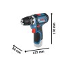 Perceuse-visseuse Bosch Professional GSR 12V-15 + outillage a main + 2 batter...
