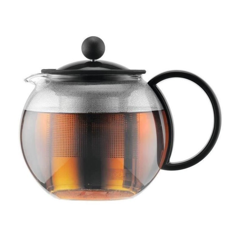 ASSAM - Théiere a piston BODUM  , couvercle plastique, filtre en inox, 0.5 l