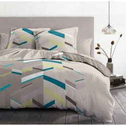 Parure de couette HOME LINGE PASSION Marco - 3 Pcs - 260 x 240 - 100% Coton 5...