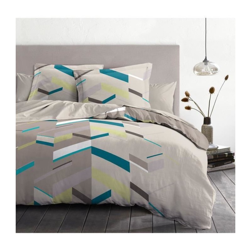 Parure de couette HOME LINGE PASSION Marco - 3 Pcs - 260 x 240 - 100% Coton 5...