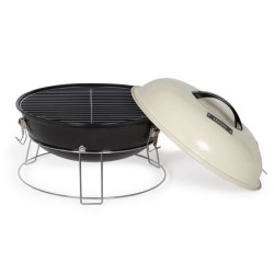 Barbecue a charbon portable - LIVOO - DOC301 - ø34 cm - Grille chromé - Haute...