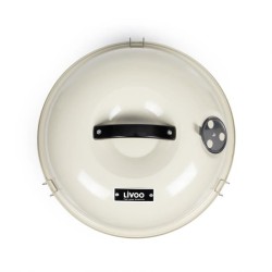 Barbecue a charbon portable - LIVOO - DOC301 - ø34 cm - Grille chromé - Haute...