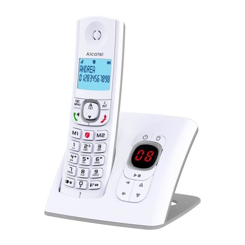 Téléphone sans fil - ALCATEL - F530 Voice - Répondeur, blocage d'appels, main...