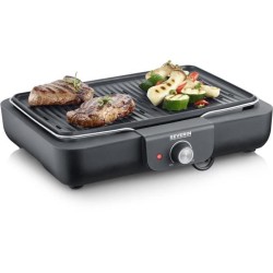 Barbecue électrique SEVERIN - PG8556 - Surface de cuisson 37x29cm - Thermosta...