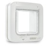 SUREFLAP Chatiere a puce électronique - Blanc - 142 mm x 120 mm (Mémorisation...