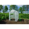 Serre de Jardin - NATURE - H195 x 143 x 143 - 2 étageres - PE armé 140 g/m² -...