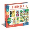 Clementoni - Coffret de 8 jeux en 1 - Jeux éducatifs formes,