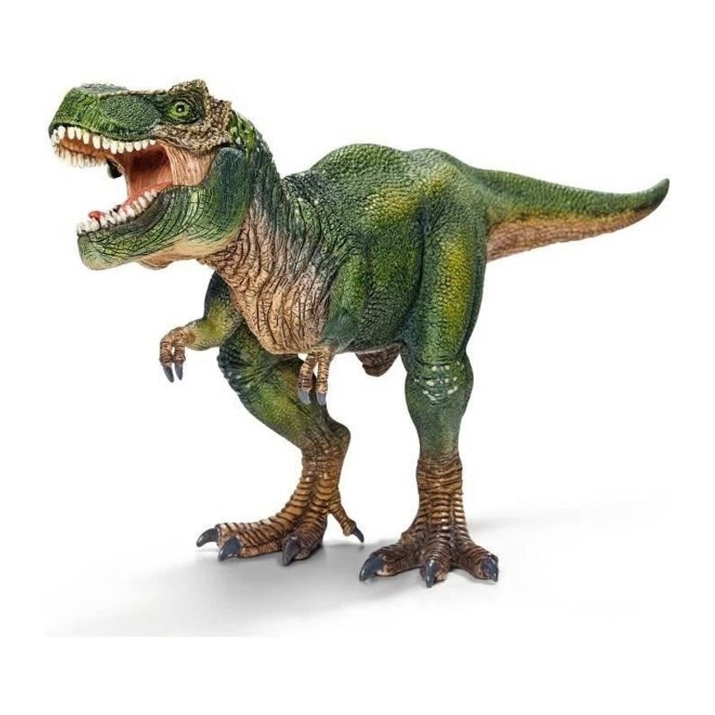Figurine T-Rex vert, Tyrannosaure Rex avec mâchoire mobile, jouet