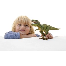 Figurine T-Rex vert, Tyrannosaure Rex avec mâchoire mobile, jouet