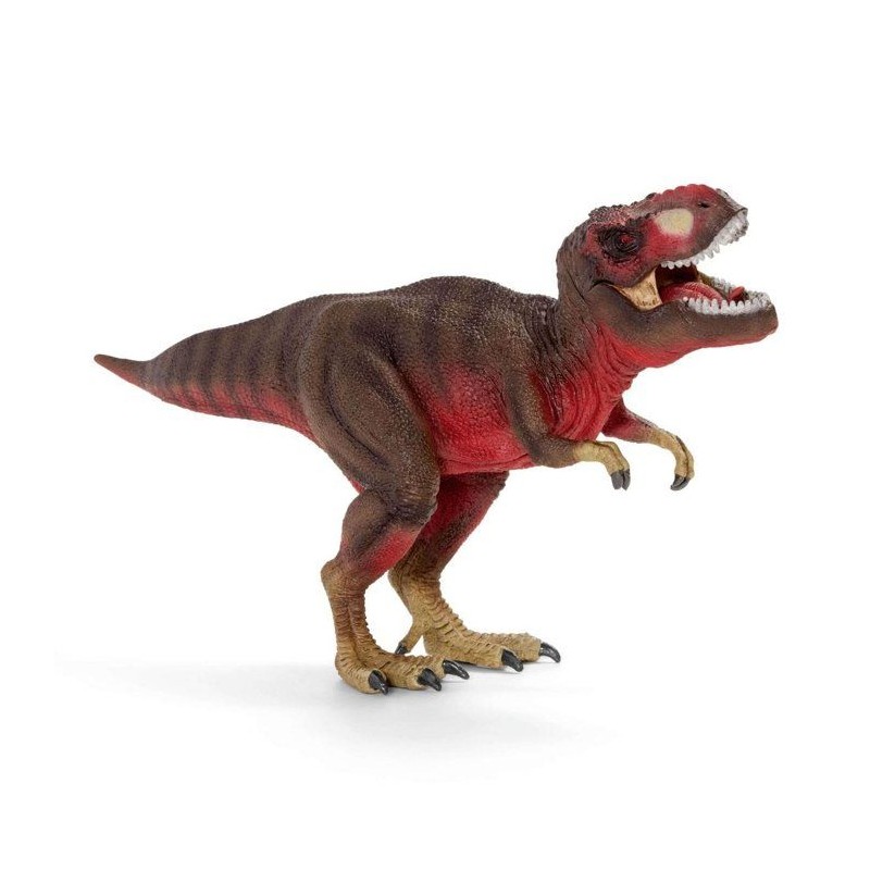 Figurine Tyrannosaurus-Rex rouge, Roi des dinosaures avec mâchoires
