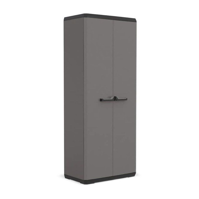 Armoire de rangement utilitaire Più - KETER - 3 tablettes réglables - Gris an...