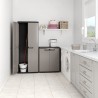Armoire de rangement utilitaire Più - KETER - 3 tablettes réglables - Gris an...