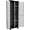 KETER Armoire de rangement utilitaire Linear - 68 x 39 x 173 cm - Noir et gris