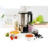 Blender chauffant DOMO - Inox – 1,2 L - 6 programmes – 800 Watt – DO727BL