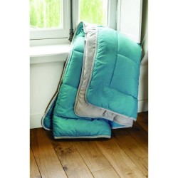 HUDSON - Couette Légere Microfibre - 200gr/m2 - Galet & Lac- 140 x 200 cm