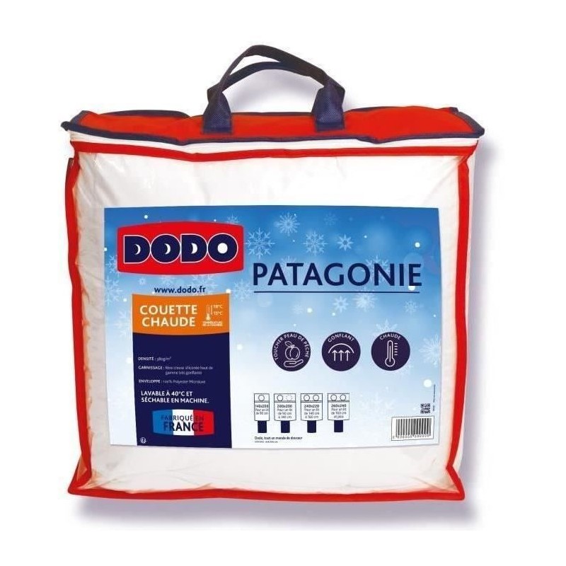 DODO Couette chaude Patagonie Blanc - 240x260 cm