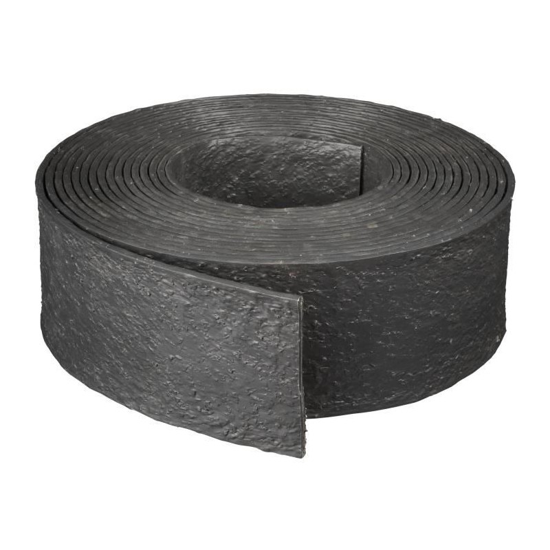 Nature Bordure de jardin 0,12x12 m 5 mm noir 446388