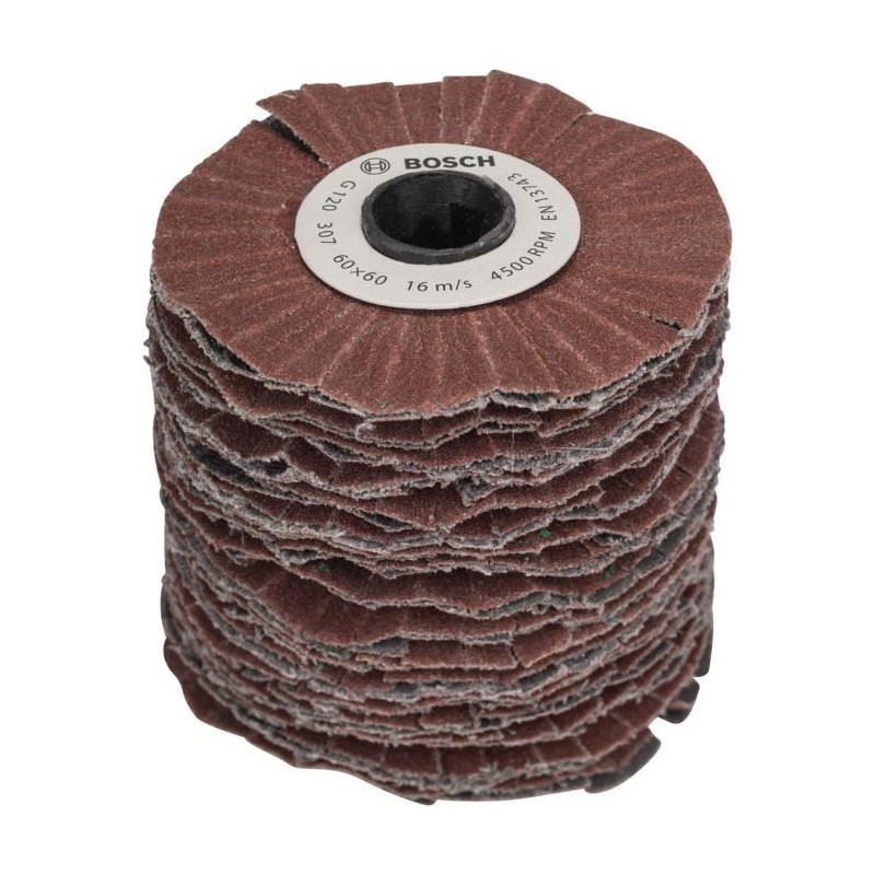 Cylindre abrasif Bosch - (Grain 120, Largeur Rouleau 60mm, Souple,