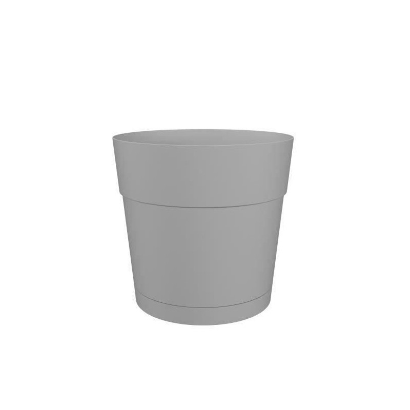 ARTEVASI Pot de fleurs rond CAPRI LARGE - Plastique - Réservoir d'eau - diame...