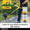 Powerplus Coupe-Bordure Électrique POWXG30033 - 500 W, 320 mm Ø, Jardinage Ou...