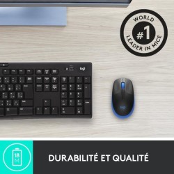 Souris - Sans fil - Logitech - M190 - Bleu