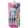 Barbie-Ken Plage-Poupée blonde short de bain et accessoires de plage